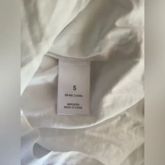 Marysia Resort Blouse White Three-Quarter Sleeve with V-Neck Sz Small - Picture 12 of 15